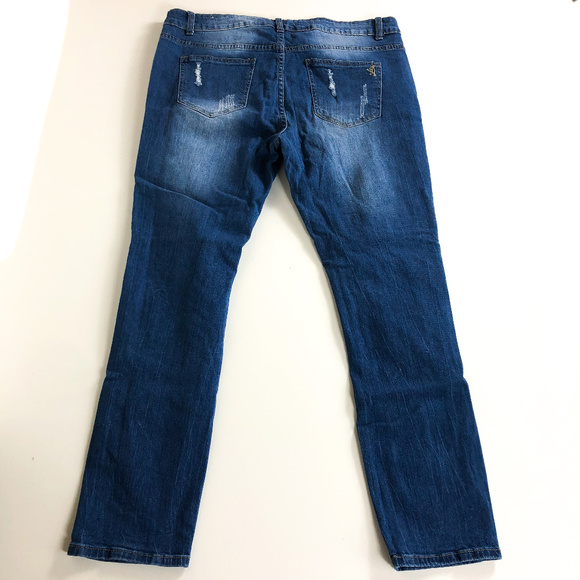 VIP Jeans Distressed Fishnet Jeans - Picture 8 of 8